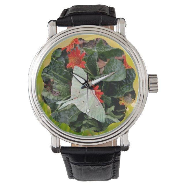 Reloj De Pulsera Luna Moth cautivador (Anverso)