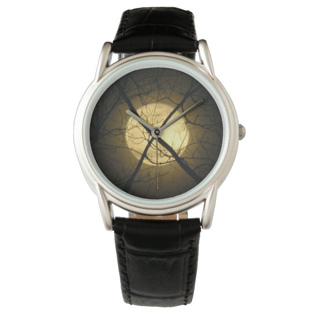 Reloj De Pulsera Luna Tick - Bruja (Anverso)