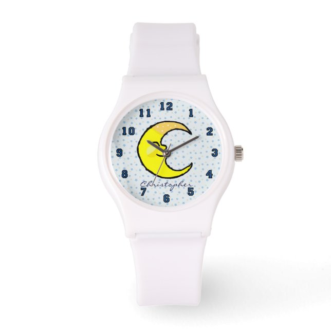 Reloj De Pulsera Luna y estrellas (Anverso)