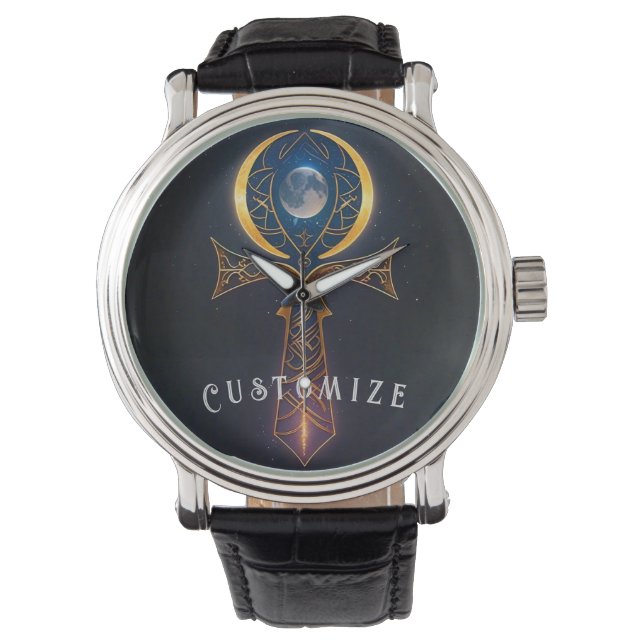 Reloj De Pulsera Lunar Ankh (Anverso)