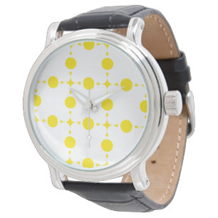 Reloj De Pulsera Lunares amarillos, Patrón de lunares, Lunares, De