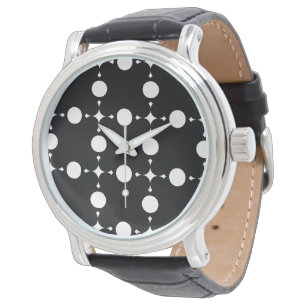Reloj De Pulsera Lunares Blancos, Patrón de Lunares, Lunares, Punte