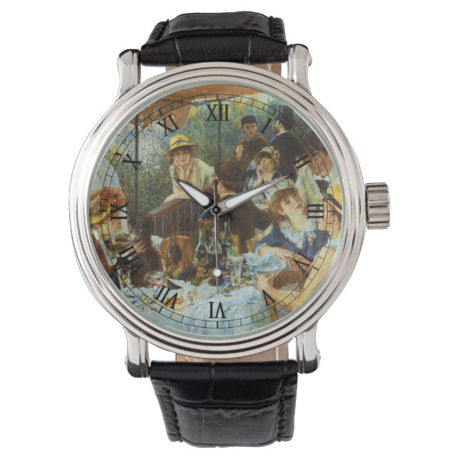 Reloj De Pulsera Luncheon del Fiesta de Boating por Pierre Renoir (Anverso)