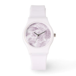 Reloj De Pulsera Lush Serene Pink Ferns