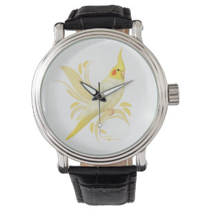 Reloj De Pulsera Lutino Cockatiel