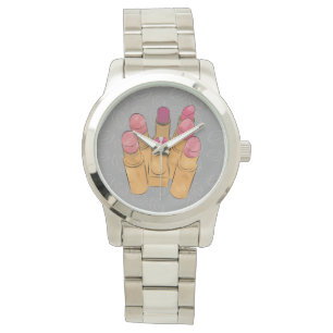 Reloj De Pulsera Luxe Lipstick Kiss