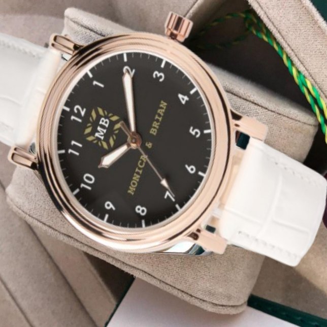 Reloj De Pulsera Luxury brow Monogram (Subido por el creador)