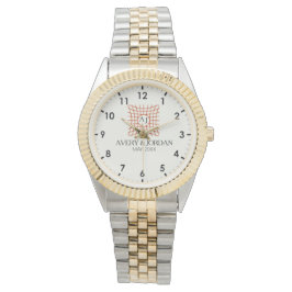 Reloj De Pulsera Luxury Elegant Monogram with Initials