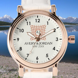 Reloj De Pulsera Luxury Elegant Monogram with Initials