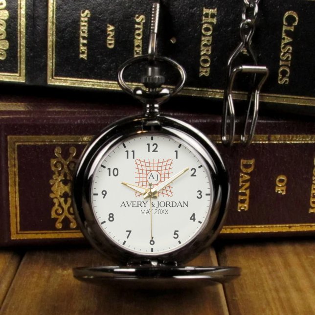 Reloj De Pulsera Luxury Monogram Elegant Initials Couple Names (Subido por el creador)