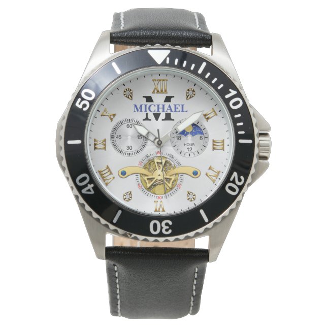 Reloj De Pulsera Luxury White Elegant Automatic  (Anverso)