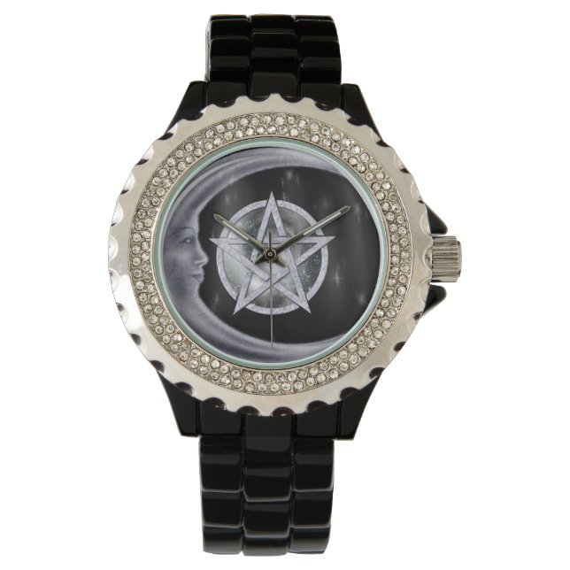 Reloj De Pulsera Luz de la luna WICCA Nueva era (Anverso)
