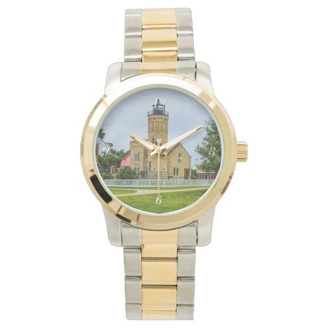 Reloj De Pulsera Luz del punto de mackinac (Anverso)