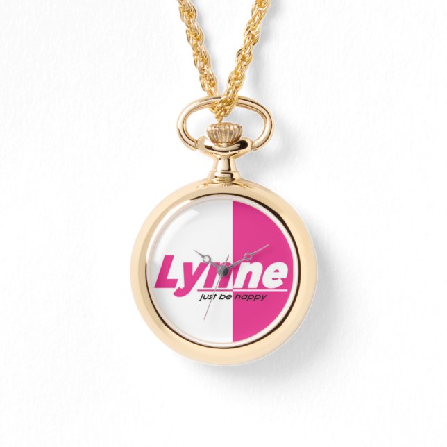 Reloj De Pulsera LYNNE BRAND Gold Necklace eWatch (Anverso)