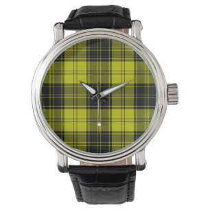 Reloj De Pulsera Macachlan tartan amarillo chapa