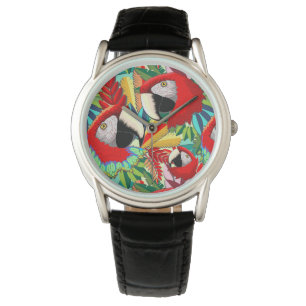 Reloj De Pulsera Macao Parrot Paper Craft