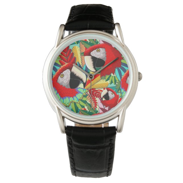 Reloj De Pulsera Macao Parrot Paper Craft (Anverso)