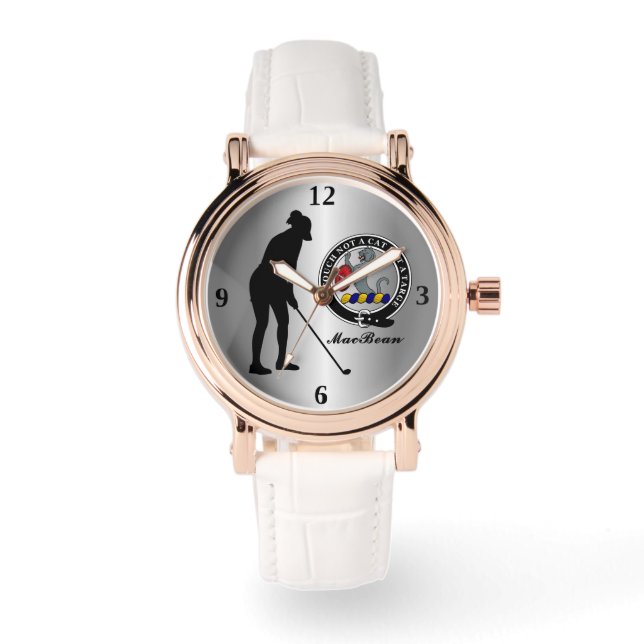 Reloj De Pulsera MacBean Clan Badge (Hers) Golf (Anverso)