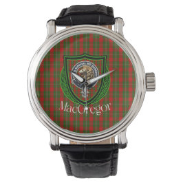 Reloj De Pulsera MacGregor Scottish Clan Tartan & Crest