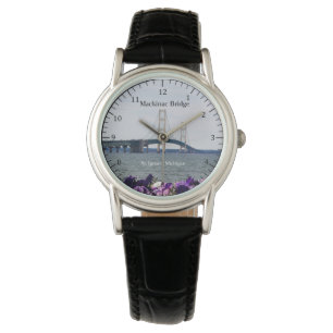 Reloj De Pulsera Mackinac Bridge St. Ignace observación de primaver