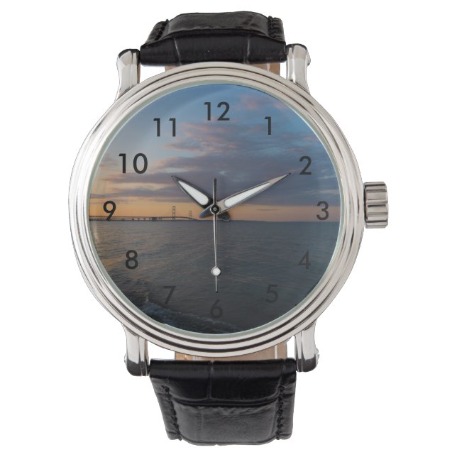 Reloj De Pulsera Mackinaw City Dusk (Anverso)