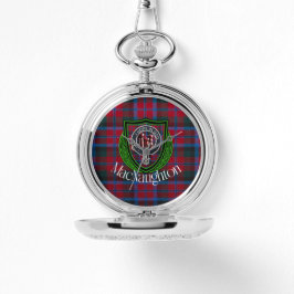 Reloj De Pulsera MacNaughton Scottish Clan Tartan & Crest