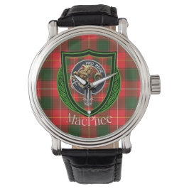 Reloj De Pulsera MacPhee Scottish Clan Tartan & Crest