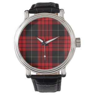 Reloj De Pulsera MacQueen Tartán rojo y negro