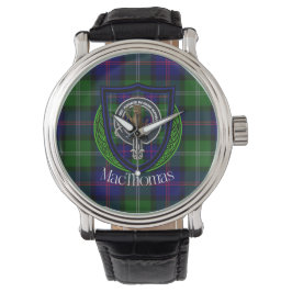Reloj De Pulsera MacThomas Scottish Clan Tartan & Crest