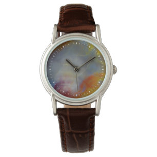 Reloj De Pulsera Madera petrificada abstracta primer plano