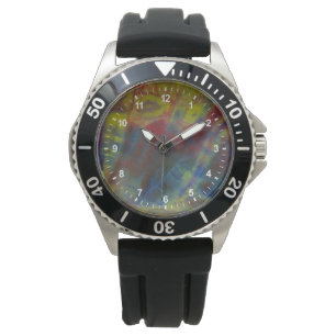 Reloj De Pulsera Madera Petrificada Horizontal