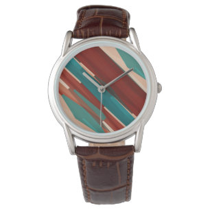 Reloj De Pulsera Madera y turquesa