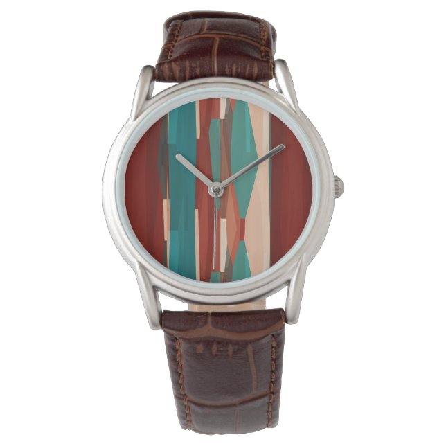 Reloj De Pulsera Madera y turquesa (Anverso)