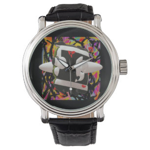 Reloj De Pulsera Madness arte mosaico colores profundos enmarcado n