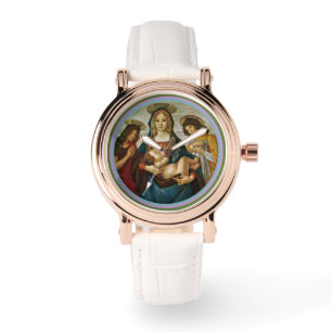 Reloj De Pulsera Madonna y Niño de Botticelli