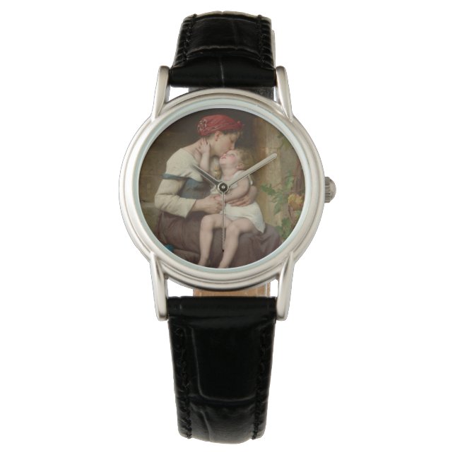 Reloj De Pulsera Madre amorosa con su hijo adorable (Perrault) (Anverso)
