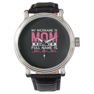 Reloj De Pulsera Madre Arte Mi Apodo Es Mamá