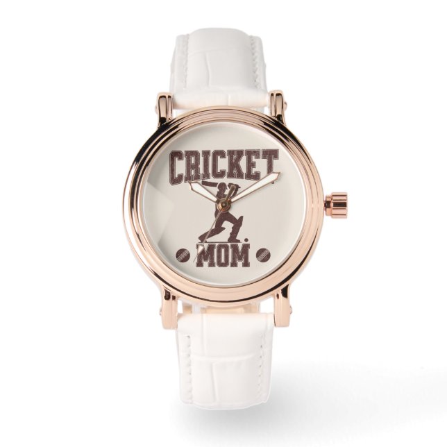 Reloj De Pulsera Madre del cricket Entusiasta del deporte amante de (Anverso)