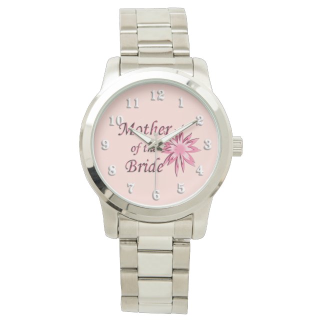 Reloj De Pulsera Madre del rosa de la novia (Anverso)