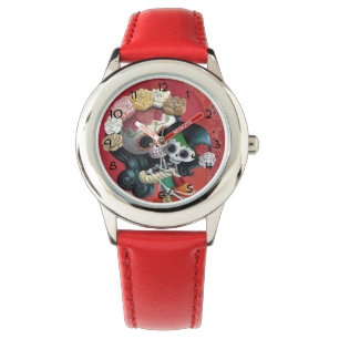 Reloj De Pulsera Madre e hija de Dia de Los Muertos Skeletons
