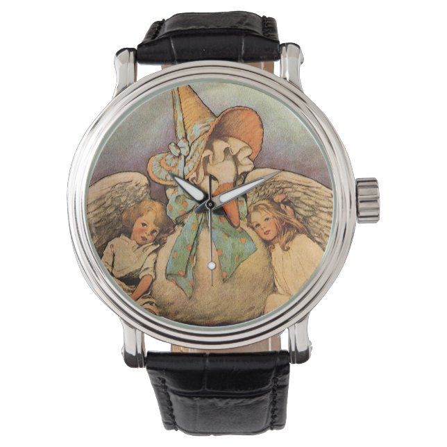 Reloj De Pulsera Madre Gansa Infantil Vintage Jessie Willcox Smith (Anverso)