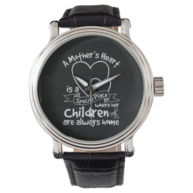 Reloj De Pulsera Madre regala el corazón de una madre (Anverso)