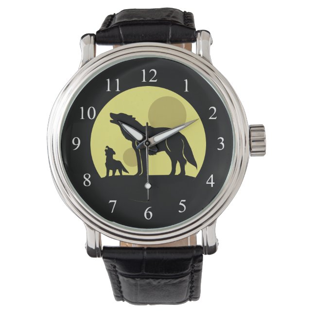Reloj De Pulsera Madre y lobo (Anverso)