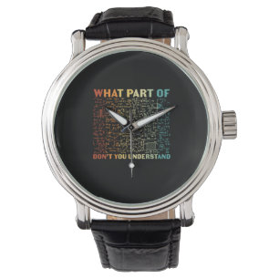 Reloj De Pulsera Maestra ¿Qué Parte De La Matemática?