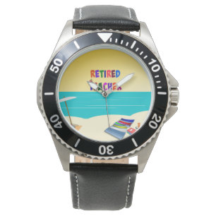 Reloj De Pulsera Maestra retirada, diversión al sol