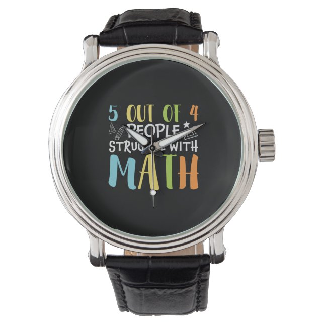 Reloj De Pulsera Maestros de matemáticas luchan con matemáticas (Anverso)