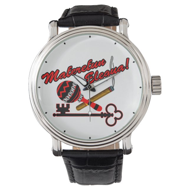 Reloj De Pulsera Maferefun Elegua (Anverso)