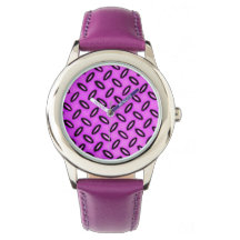Magenta Pattered Watch