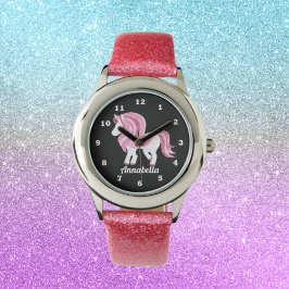 Reloj De Pulsera Magical Unicornio añada nombres chicas ver