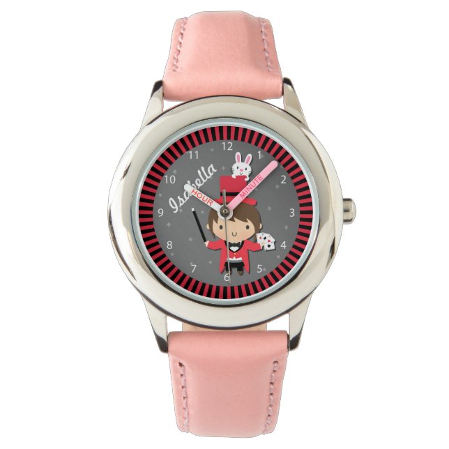 Reloj De Pulsera Magician Chica y conejo para niños (Anverso)